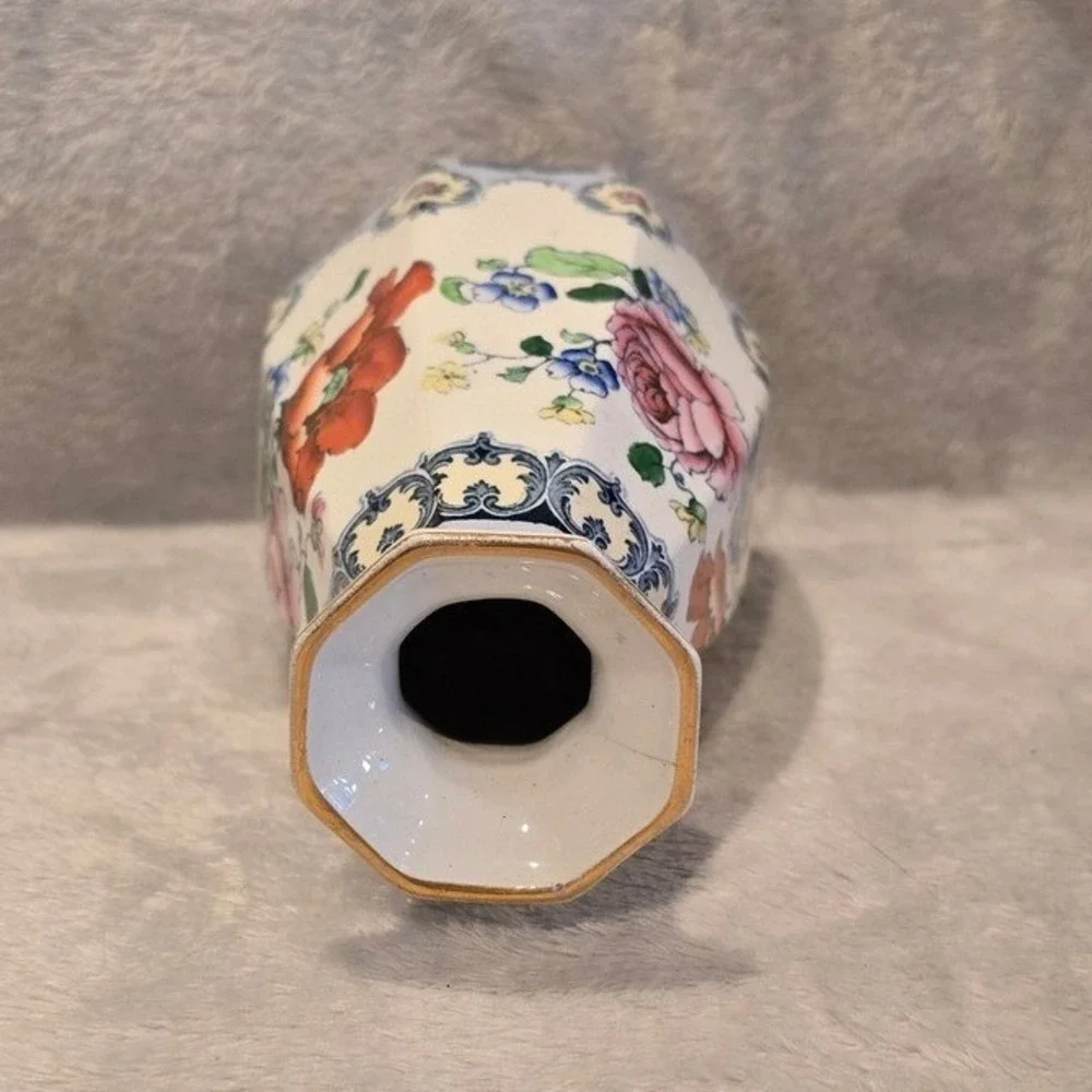 Antique Losol Ware Bedford Vase Keeling & Co England Floral Transferware ArtDeco
